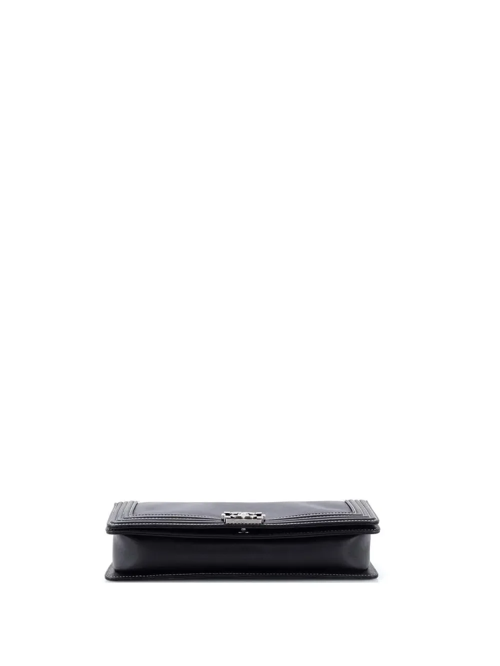 Chanel Bicolor Boy Flap Clutch Calfskin #255386C29B